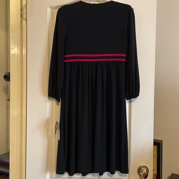 NWT Nine West Black & Pink Midi Dress. Size 6. - Picture 8 of 12